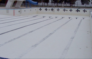 Old floor with old paint